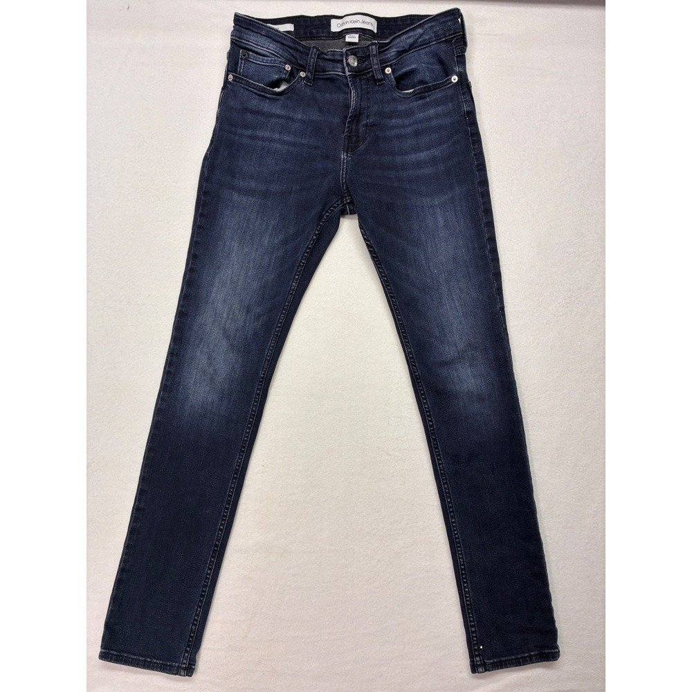 Calvin Klein Modern Slim Jeans Indie Sleaze Minimalist Indigo - 29 Dark Blue
